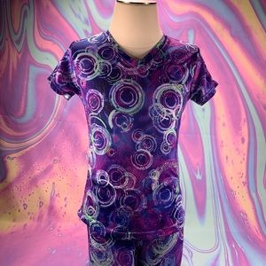 Girls Capri track set. Top and bottoms. Stretchy